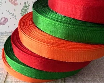 Satin Ribbon - 10mm, Full Reel 25 Yards, Craft Ribbon, 10mm Satin Ribbon