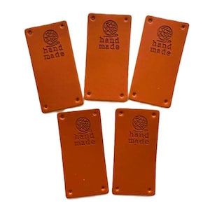 10 x faux leather tags *For handmade crafts* Craft Labels, Clothes Labels