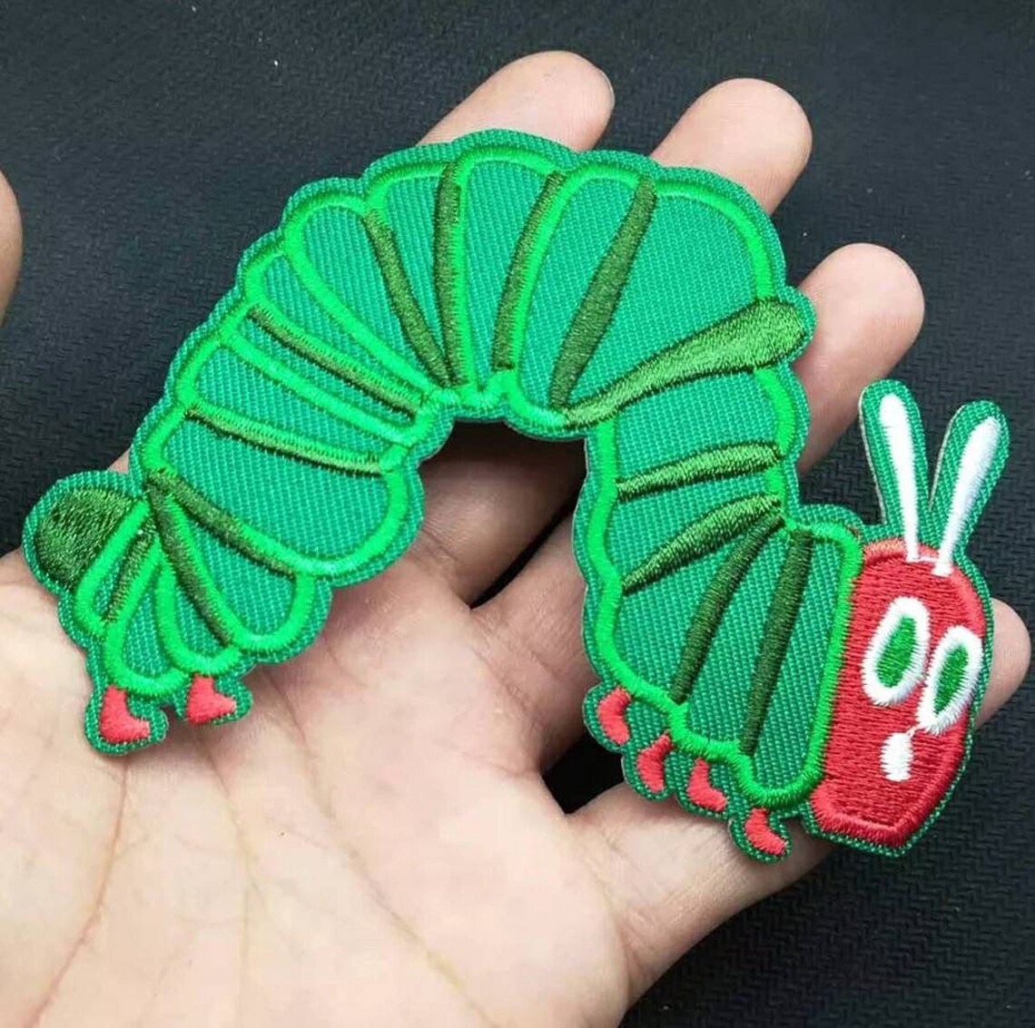 The Hungry Caterpillar Sew or IronOn Patch Motif Etsy