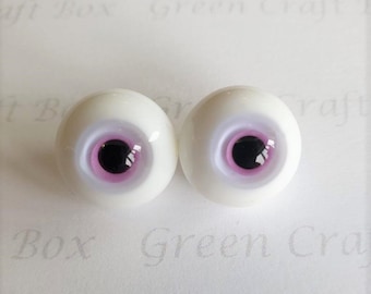 16mm Violet Glass Doll Eyes: Toy Making, Doll Repair