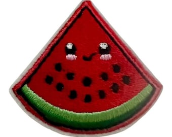Watermelon Iron-On Patch: Embroidered Fruit Patch