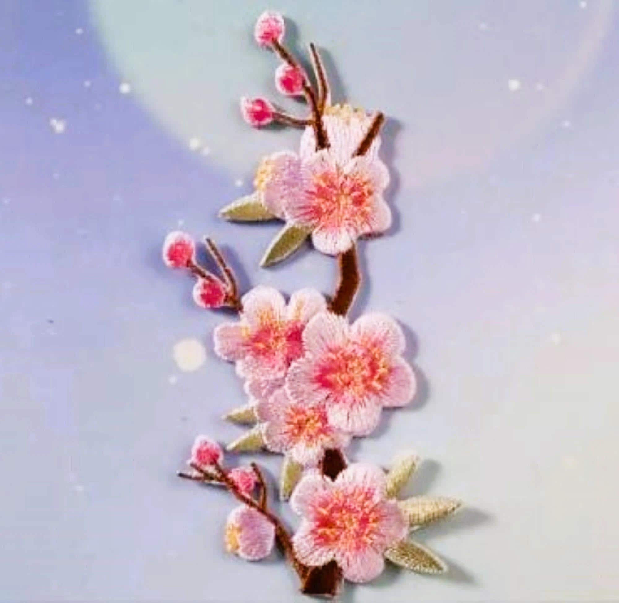4 Pcs Flower Butterfly Embroidery Patches, Long Floral Iron On Patches Clothes Dresses Decorative Diy Craft S
