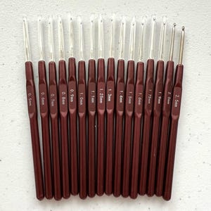 0.5 - 2.50 mm Häkelnadel zum Häkeln und Amigurumi, Ultrafeine Häkelnadel, Häkelnadel für Spitze