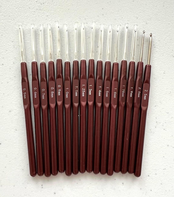Ultra Fine Crochet Hooks 0.5-2.50mm: Steel Hook for Lace