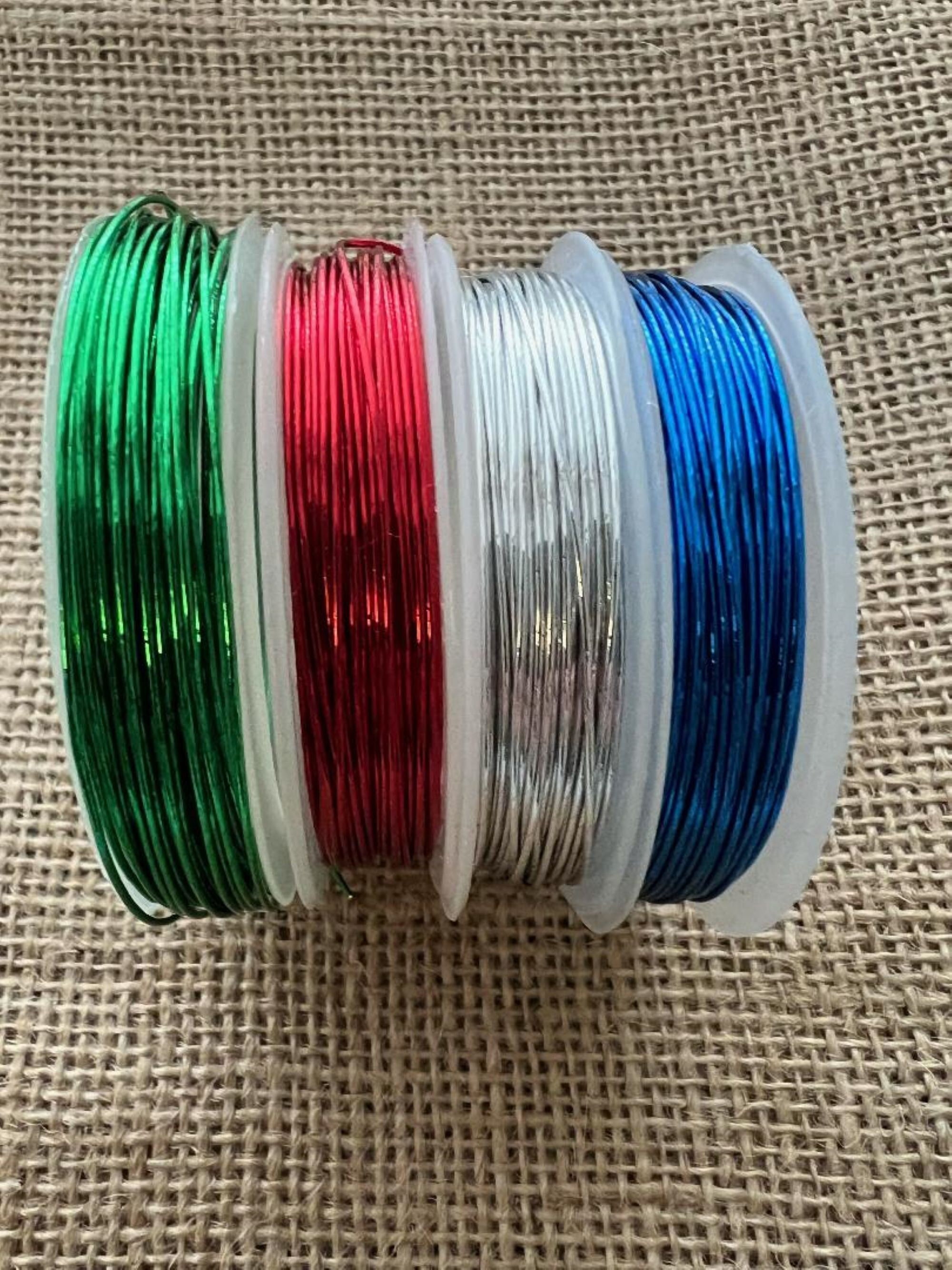 0.8mm X 10m Aluminium Wire Choice of Colours Thin Gauge Jewellery Modelling  Craft Florist Findings 