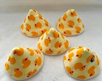 Yellow Duck Design Pee Guards, Diaper Cones, Tinkle Tents