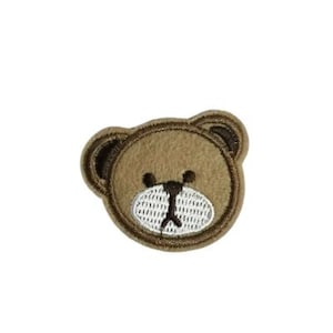 Bear Iron-on Patch, Brown Bear Patch, Clothes Patches, Kids Applique's