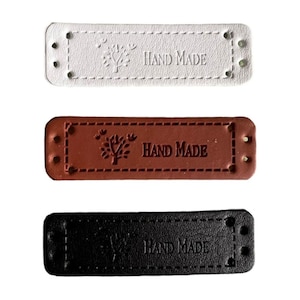 Faux Leather Labels, Tags for Sewing, Crocheting, Knitting and DIY Projects