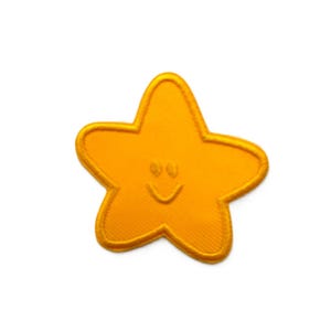 Yellow Star Iron-on Patch, Decorative Patches, Bright Star, Clothes Patches