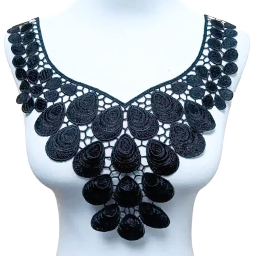 Black Neckline, V Shape Neckline, Fake Neckline, Dress Making - Etsy