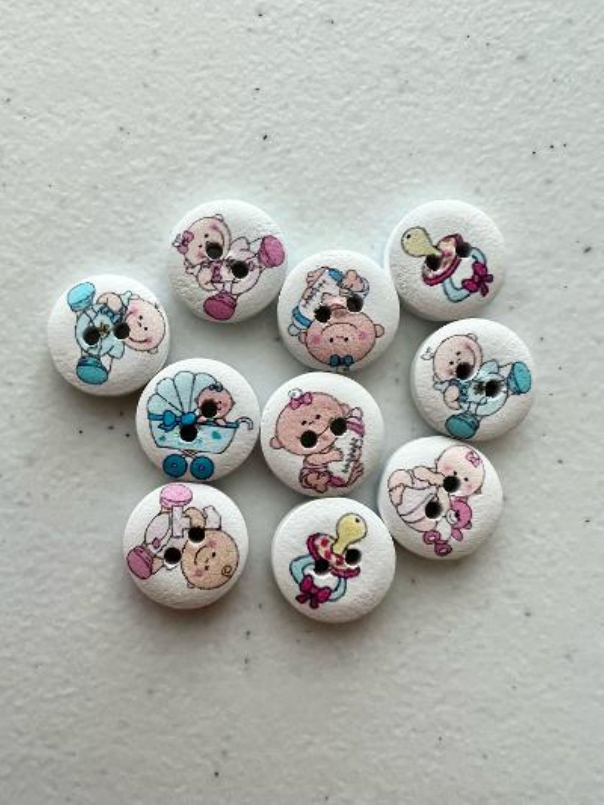 10 X Wood Baby Buttons 15mm Wood Buttons Buttons for Baby Etsy