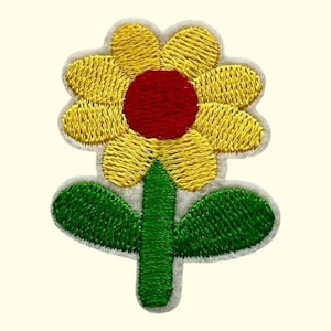 Sunflower Iron-On Patches: Flower Appliqués (5 x 3.5cm)