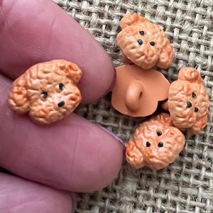 15 mm große, originelle Hundeknöpfe: Bastelknöpfe (5er-Pack)