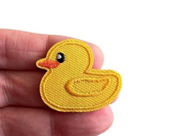 Duck Iron-on Patch, Baby Duckling Patch, Embroidered Applique, Mini Decorative Patches