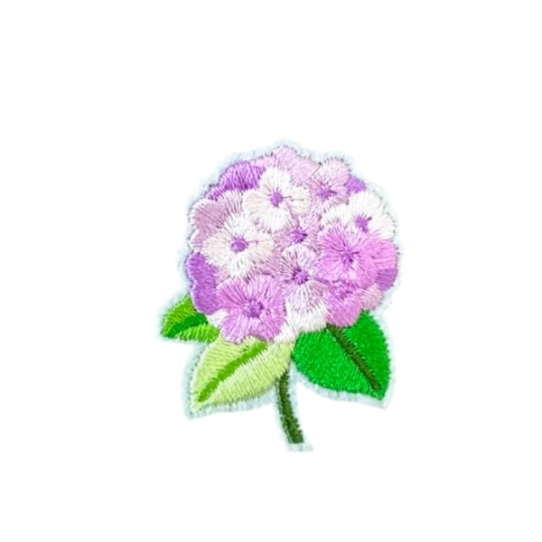 Hydrangea Iron-on Patch, Foral Patches, Clothes Patches, Miniature Patches, Clothes Repair Patch, Lilac Flowers