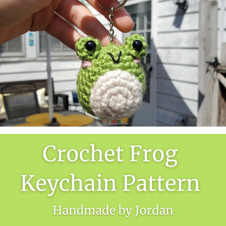 Crochet Frog Keychain Pattern Etsy