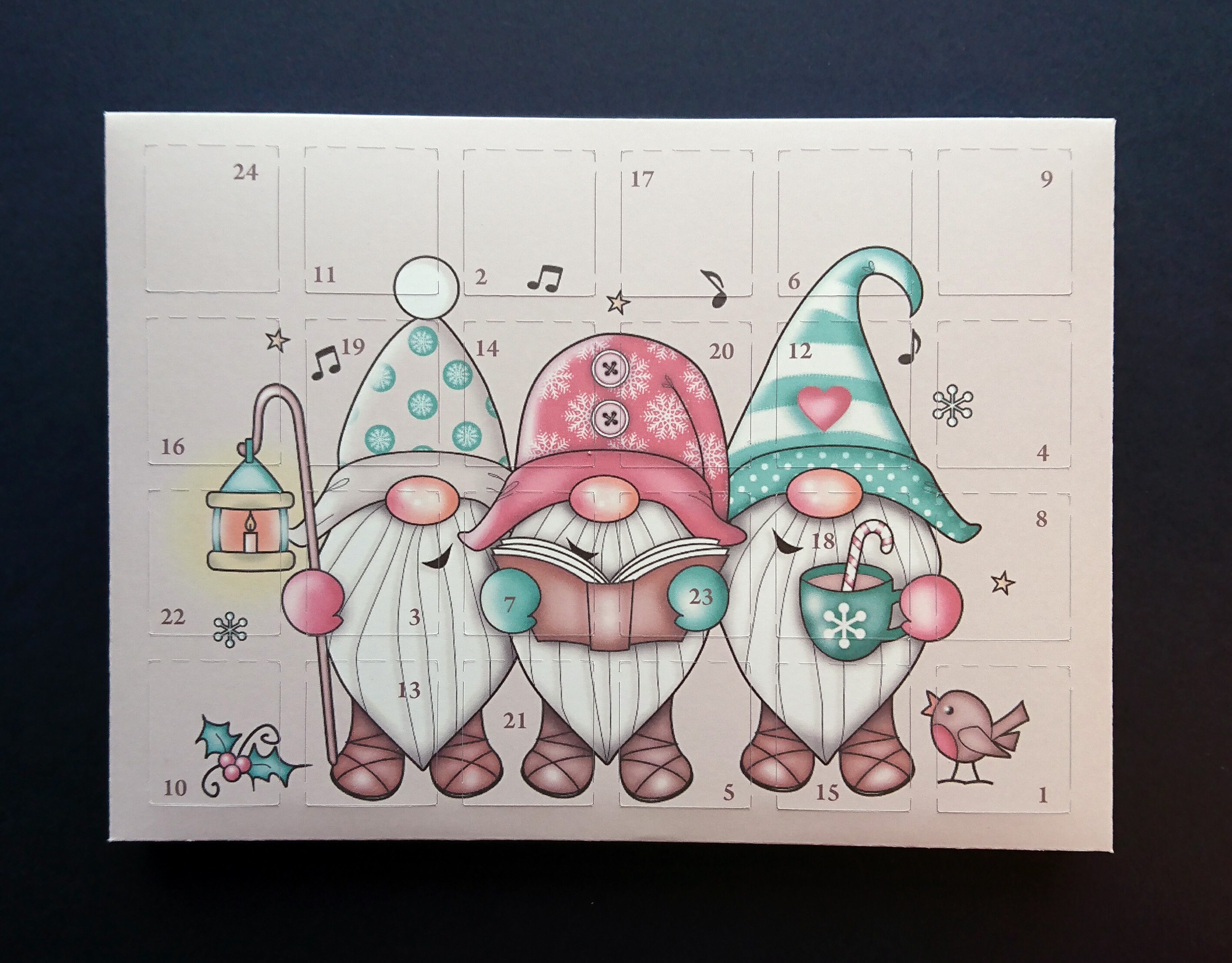 Advent Calendar 24 spaces in a plastic tray Fits Wax Etsy