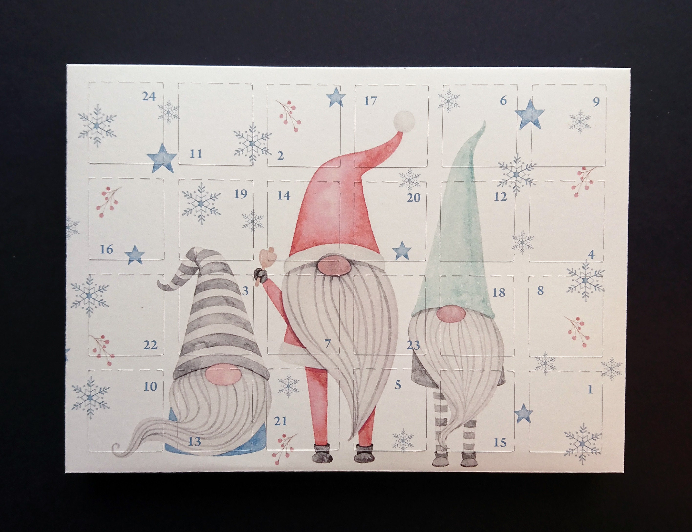 Advent Calendar 24 spaces in a plastic tray Fits Wax Etsy