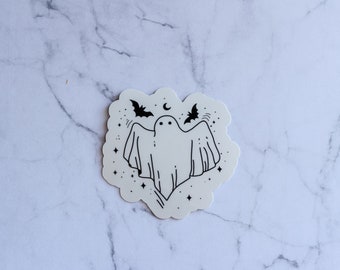 Ghost Sticker | Halloween Sticker, Bat Sticker, Vinyl Sticker, Laptop Sticker, Decal, Laminated Sticker