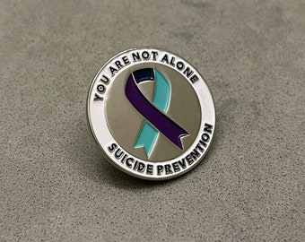 You Are Not Alone Suicide Prevention Enamel Lapel Pin
