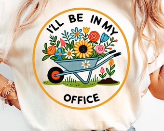 Garten PNG, ich bin in meinem Büro, Gartenliebe, Gartenliebhaber, Pflanzendame, Botanische PNG, Muttertags-Gartenliebhaber, Gartenarbeit PNG