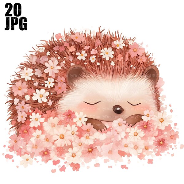 Hedgehog Clip Art - Etsy