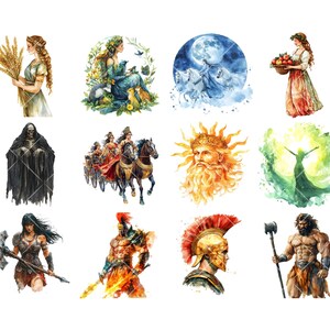 39 Roman God Goddess Clipart PNG, Roman Mythology Graphics, Roman ...