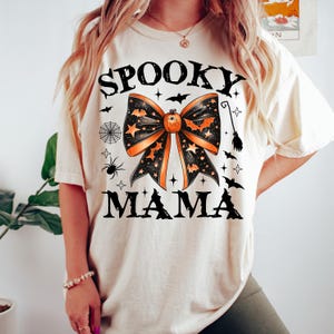 Spooky Mama Png, Coquette Halloween Png, Spooky Vibes Png, Spooky Season Png, Retro Halloween Png, Halloween Shirt Sublimation, Fall Png