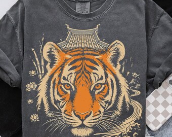 Tiger Mascot PNG, School Spirit Sublimation Design, Vintage Distressed Big Cat Graphic, Game Day Team Shirt Download, Cool Tiger Graphic