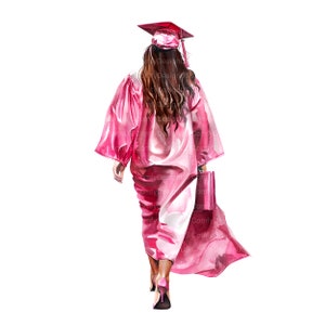 14 Pink Graduation Clipart, Woman Graduate, Student Graduation, Grad ...