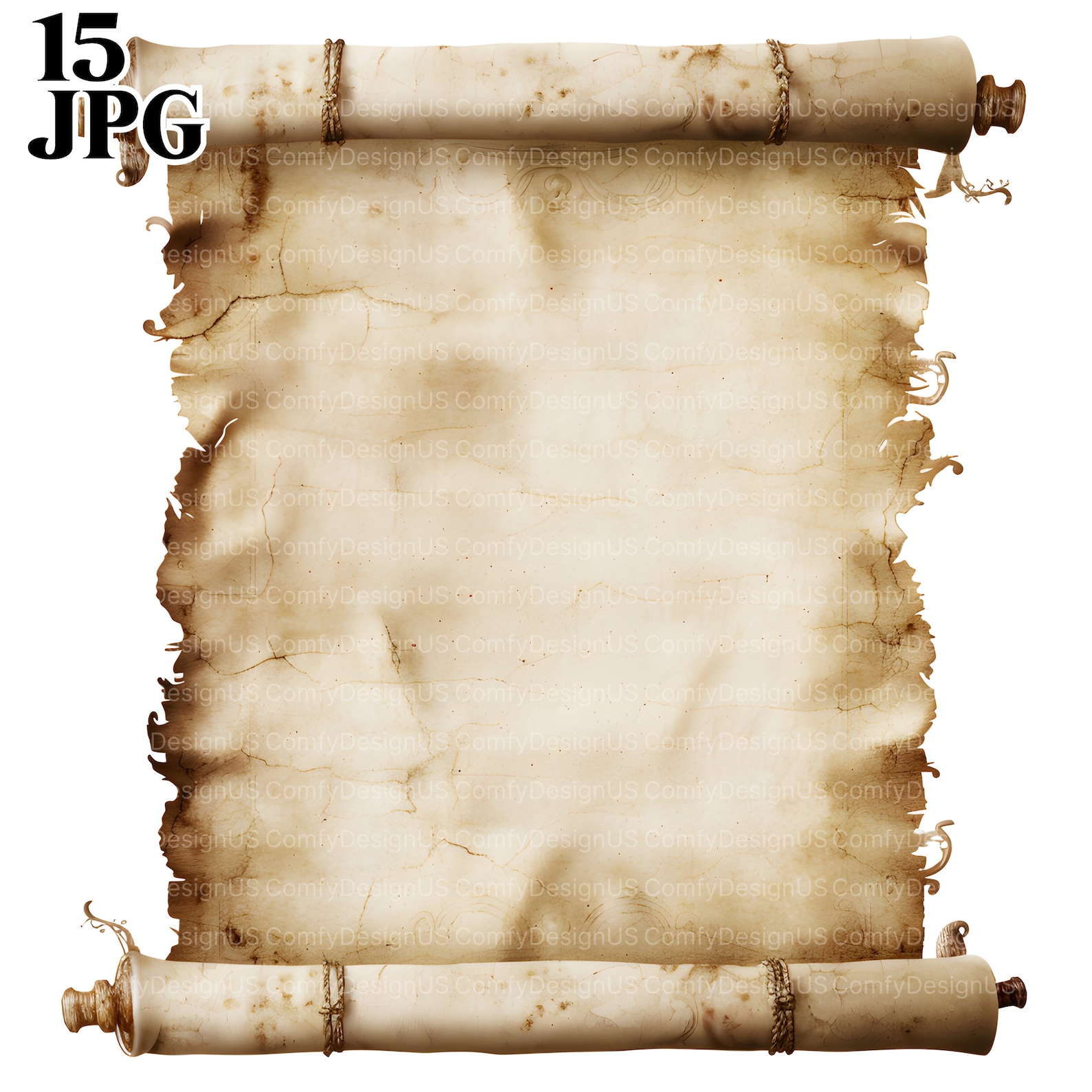 15 Medieval Scroll Clipart, Vintage Scroll, Scroll Graphic, Open Scroll ...