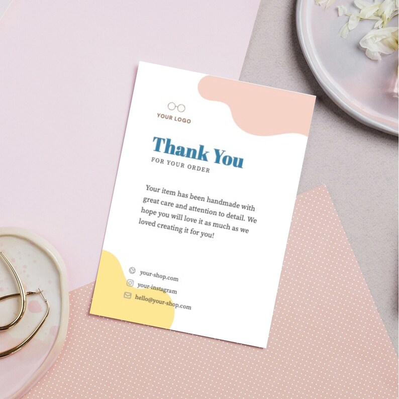 Danke für Ihren Einkauf mit Ihrem Logo. Dankeskarten 10x15cm Etsy.de