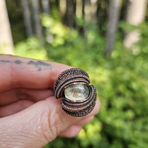 Citrine and Copper Ring