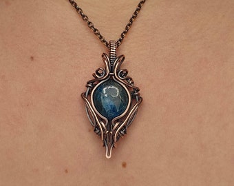 Apatite Copper Pendant