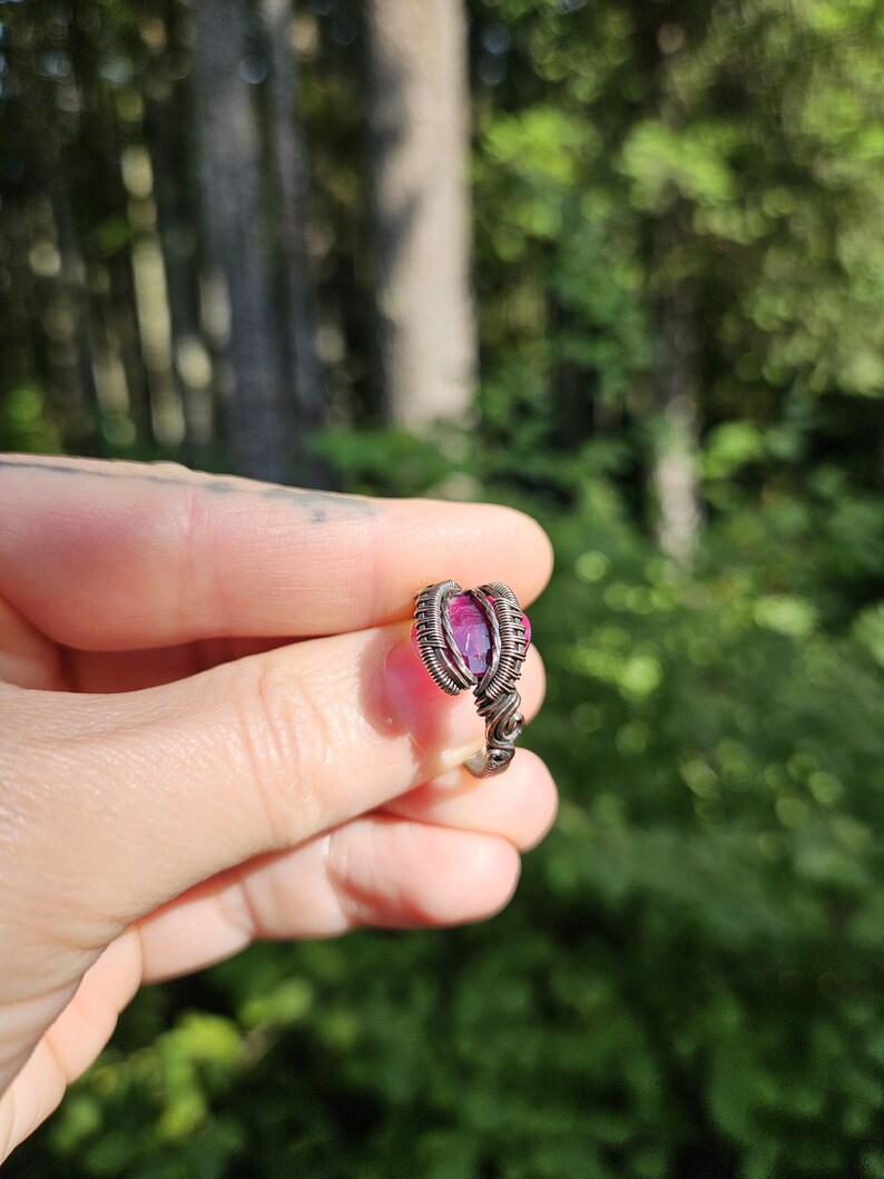 Ruby and Copper Ring image 4