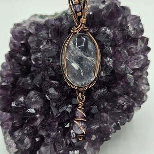 Rose quartz and Amethyst Pendant
