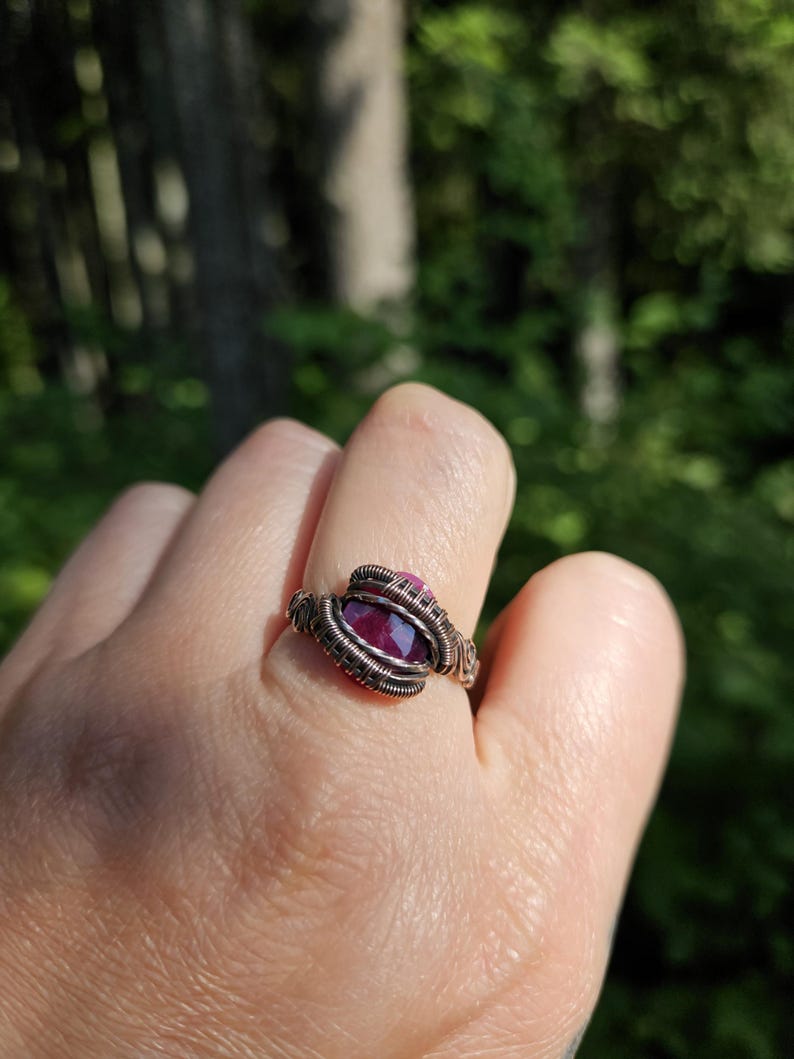 Ruby and Copper Ring image 6