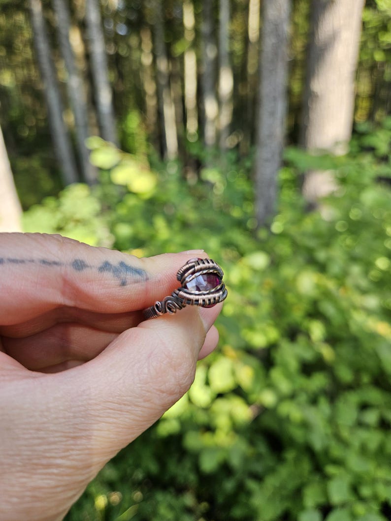 Ruby and Copper Ring image 3