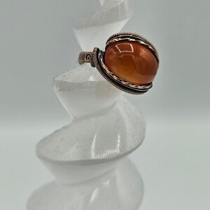 Carnelian Copper Ring