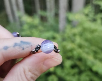 Amethyst Copper Ring