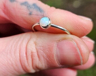 Ethiopian opal Silver Ring