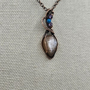 Grey Sunstone Pendant