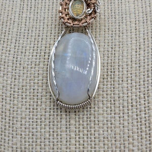Moonstone and Opal Pendant