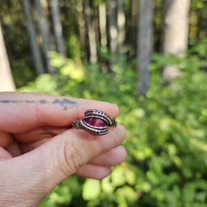 Ruby and Copper Ring image 1