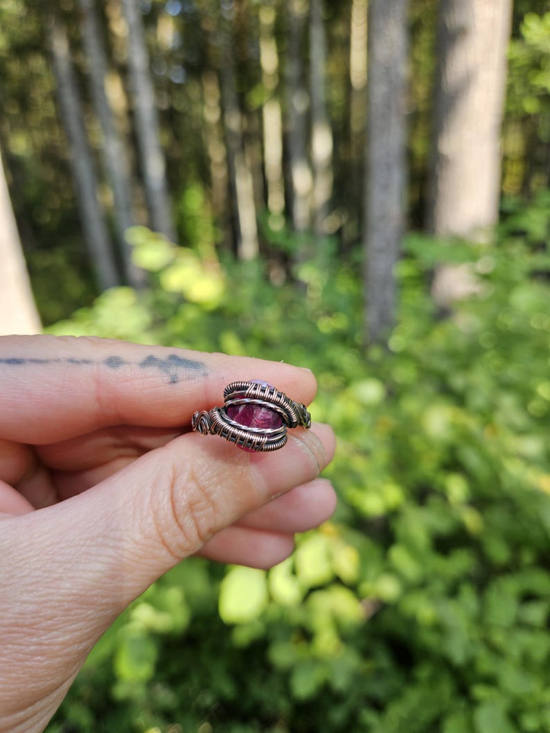 Ruby and Copper Ring image 1