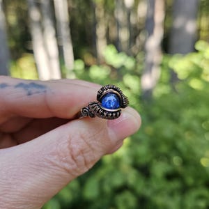 Kyanite Copper Ring