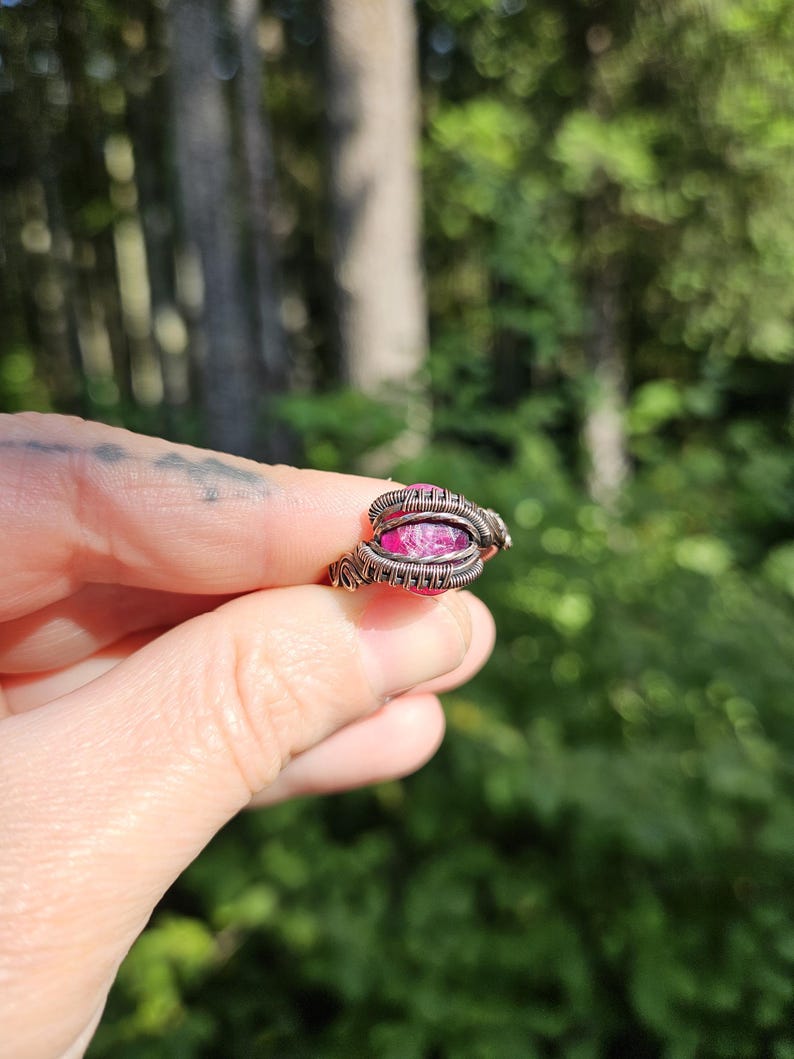 Ruby and Copper Ring image 2
