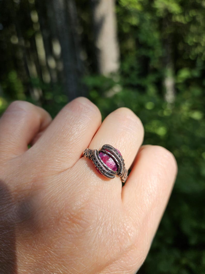 Ruby and Copper Ring image 7