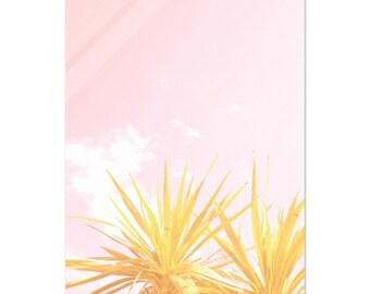 Abstract Palm Trees 24 x 36 Inch Acrylic Print, Tropical Trees Wall Art, Miami Wall Art Print, Large Palm Tree Wall Art, Surreal Art Print