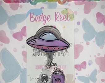 Badgehaspel voor buitenaards schip en bedel